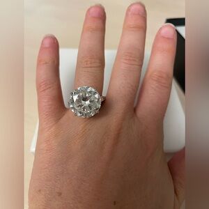 Costume diamond solitaire ring